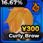 Curly Brow unit card